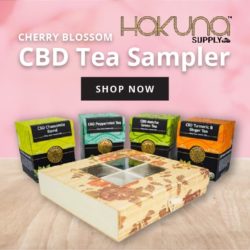 Hakuna Supply Cherry Blossom CBD Tea Sampler shop now banner