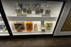 Product display at double black dispensary